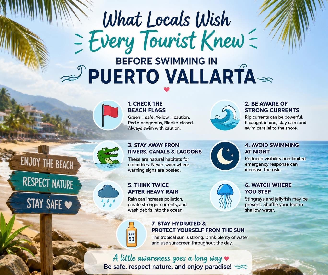 ๐ What Locals Wish Every Tourist Knew Before Swimming in Puerto Vallarta